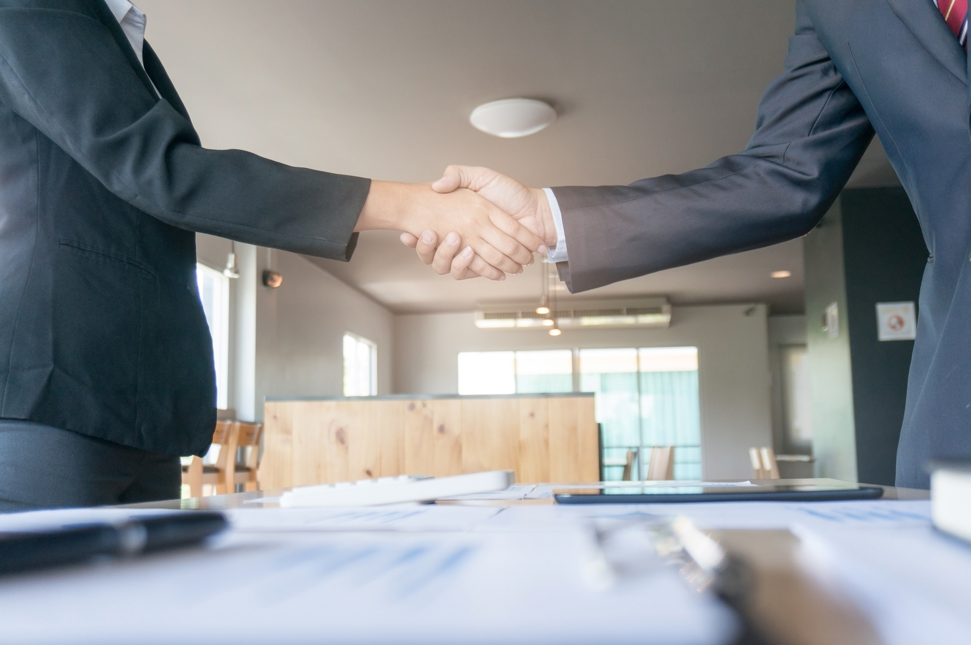 Image Business Mans Handshake. Business Partnership Meeting Conc